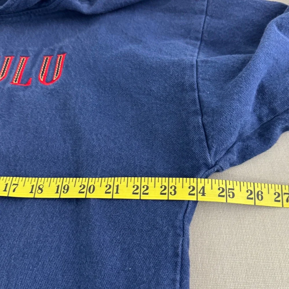 Vintage Crazy Shirts Hawaii Honolulu Hoodie Blue Medium - Picture 10 of 11